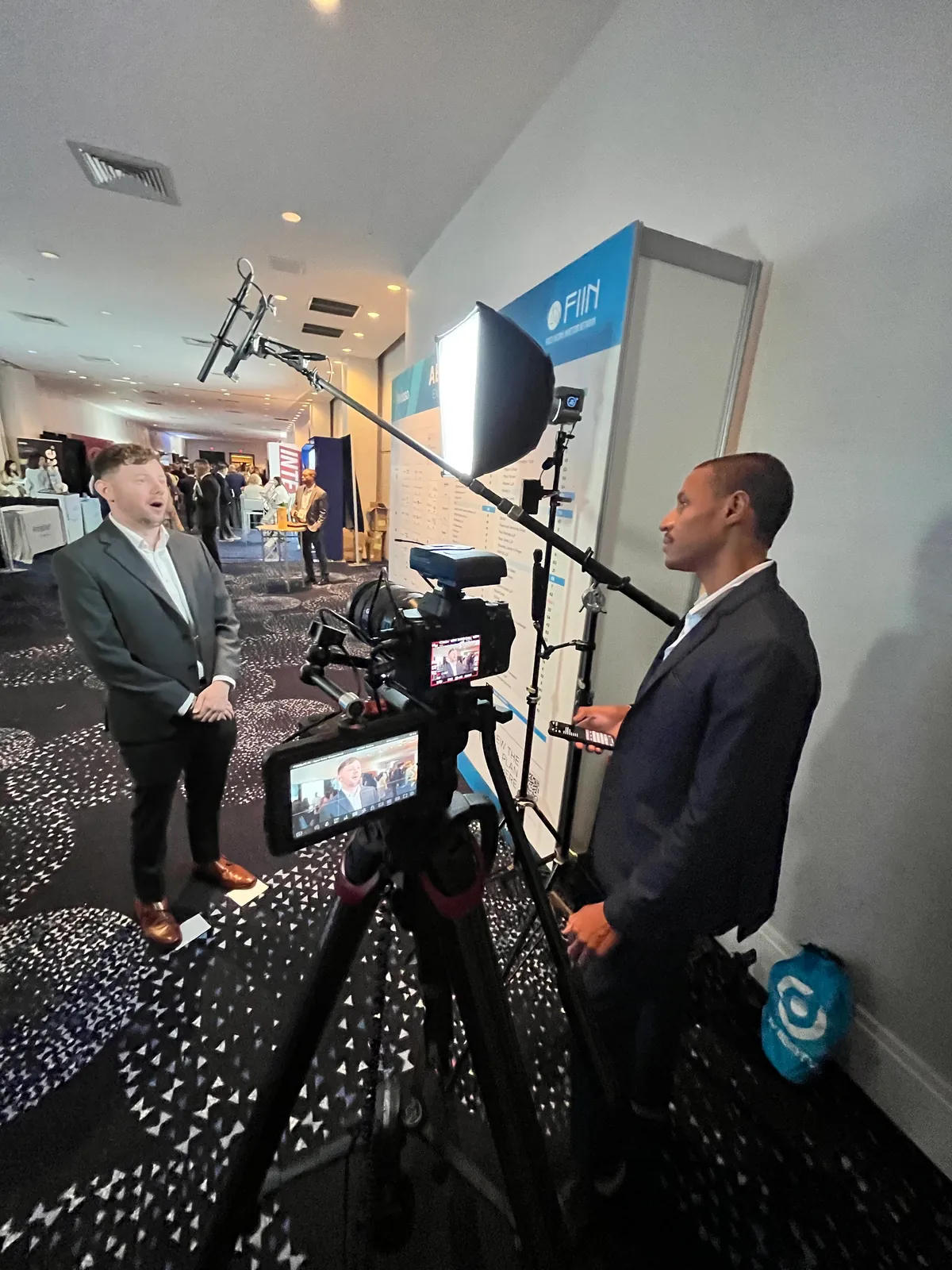 Venty Media team filming at a conference