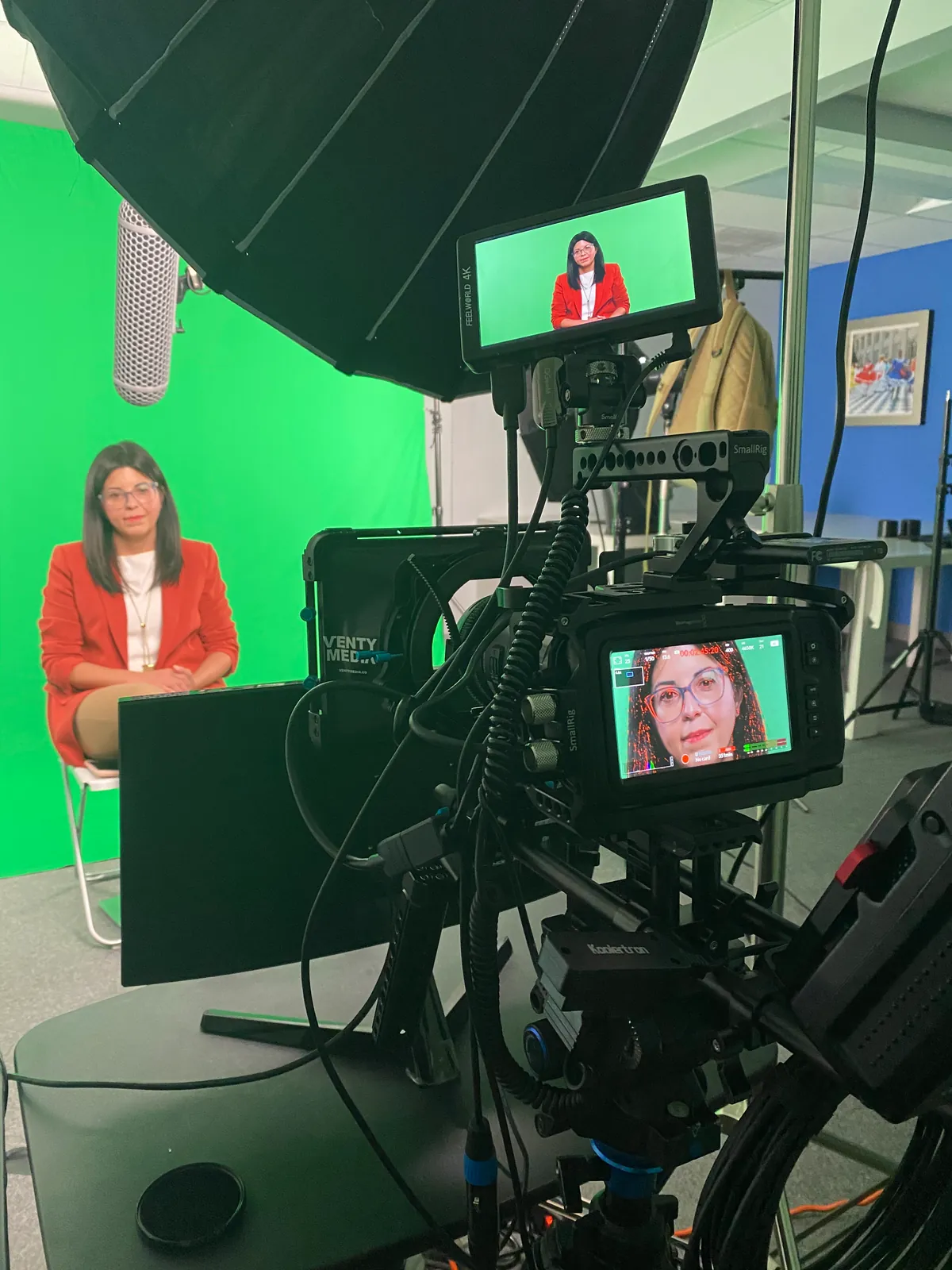 Venty Media green screen production setup